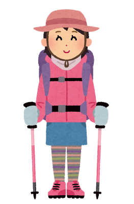 図:山ガールを示すイラスト