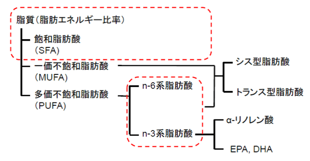 図1:脂質とその構成をしめす図