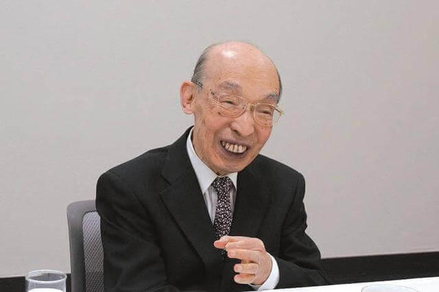 写真:第19回対談風景写真。祖父江逸郎氏