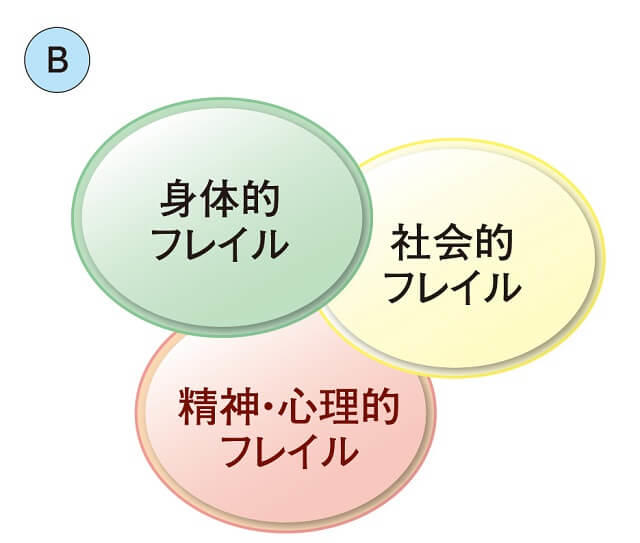 図2B：フレイルの分類を表す図。