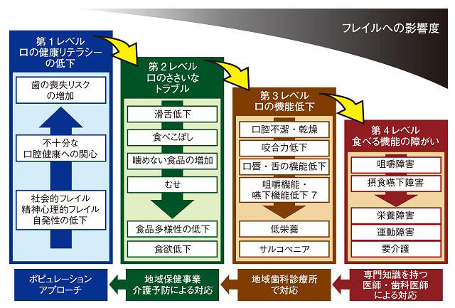 図3：オーラルフレイルの概念図を表す図。