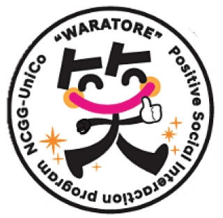 図「笑」をもとにした教室マークを表す図。