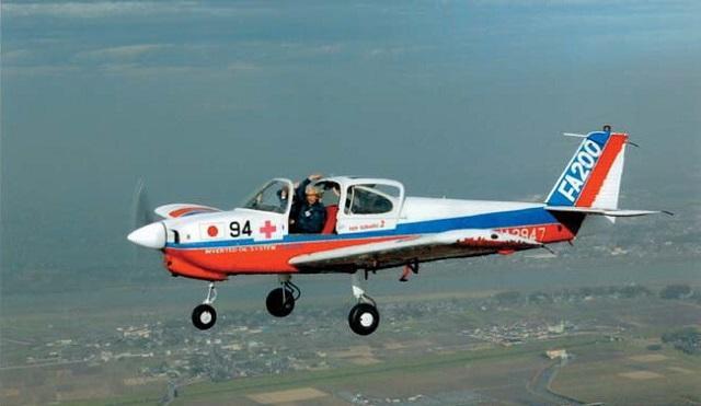 写真2：高橋淳さんが茨城県上空を飛ぶ様子を表す写真。