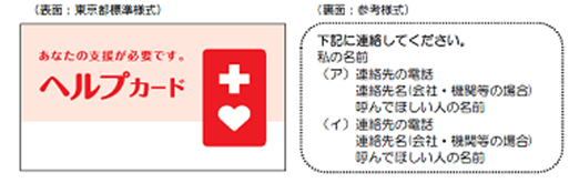 図2：ヘルプカードの様式を示すイラスト